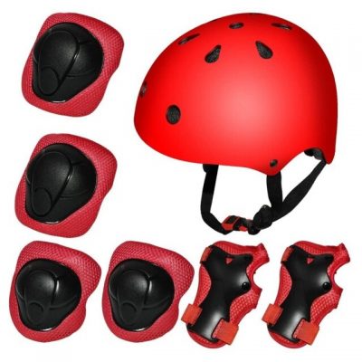 *  Unisex Children Outdoor Sports Kids Safety Helmet Knee Elbow Pad Sets Cycling Skate Skateboard Bike Roller Protector 7Pcs/set